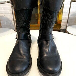Ugg quilted moto boots
